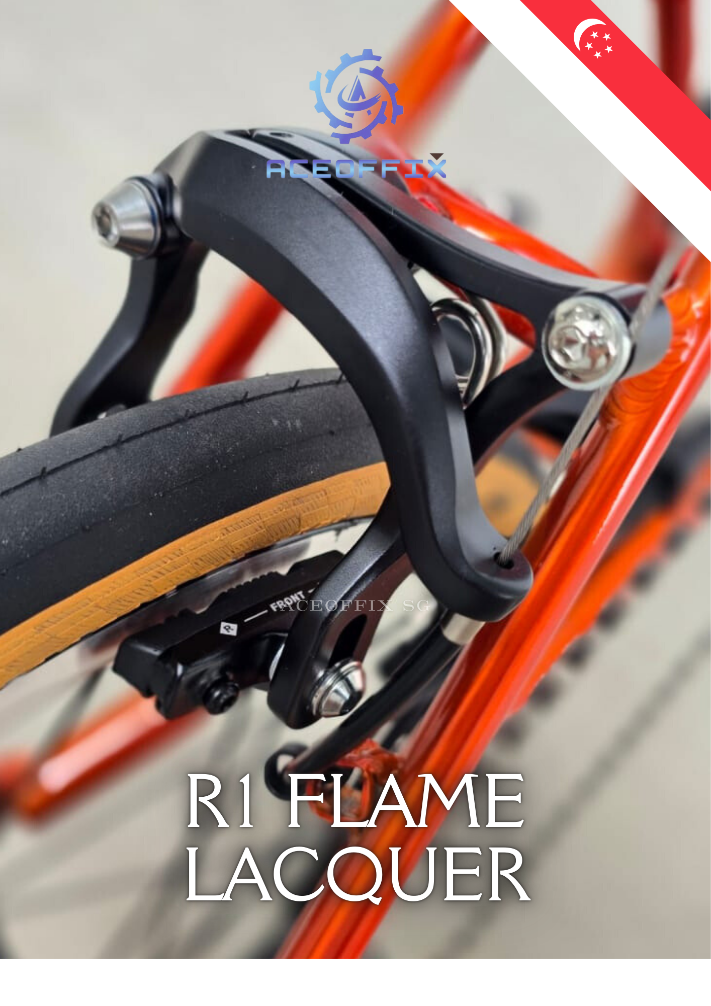 ACEOFFIX R1 FLAME LACQUER ALUMINIUM BIKE
